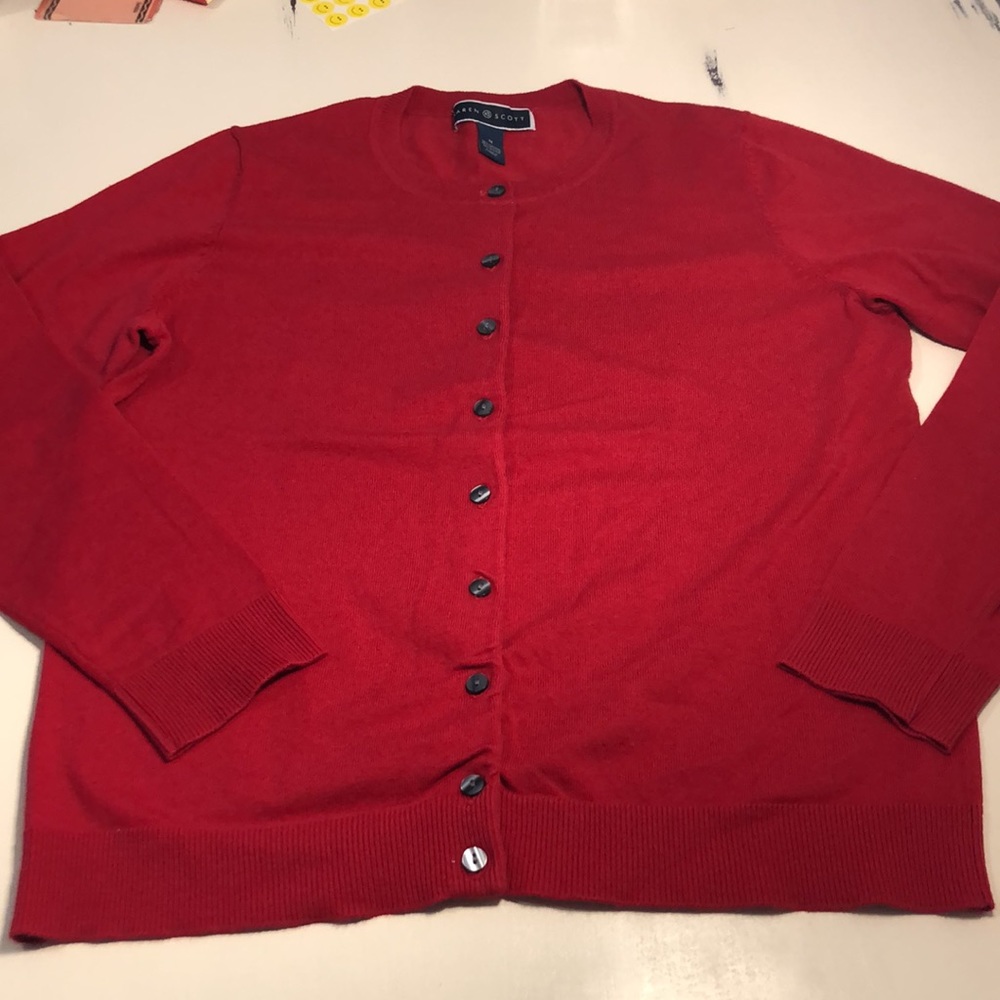 Red Cardigan - Picture 6 of 6